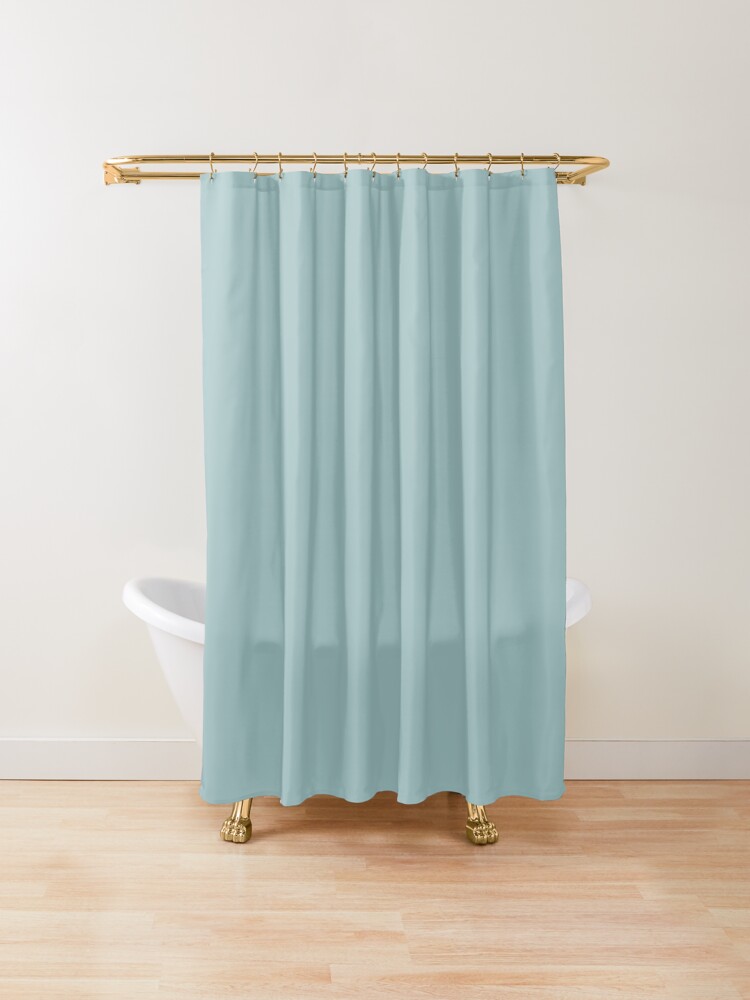"Ice Aqua Blue Solid" Shower Curtain by kierkegaard Redbubble