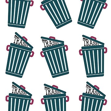 Trash Can with Text Pin for Sale by FancyHatPenguin
