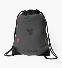 221B print Drawstring Bag