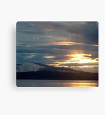 Landing at Sunset Canvas Print