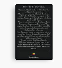 Think Different Canvas Print
