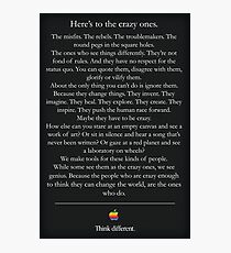 Think Different Photographic Print