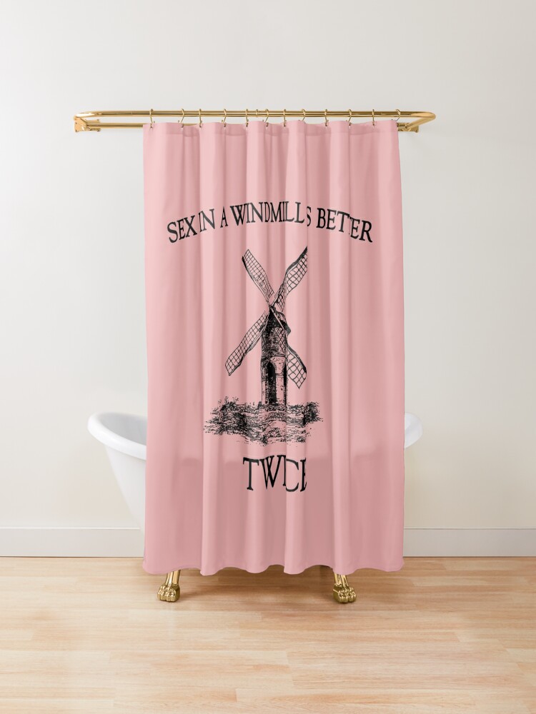 Windmill Sex Twice Bachelorette Shower Curtain By