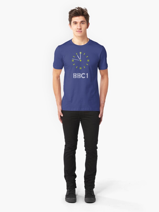 Alternate view of NDVH BBC 1 Clock Slim Fit T-Shirt
