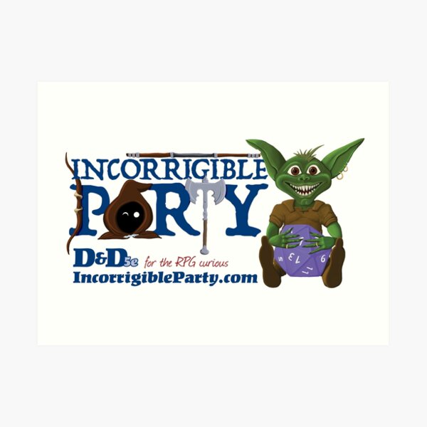 Incorrigible Party logo and Thuft Art Print