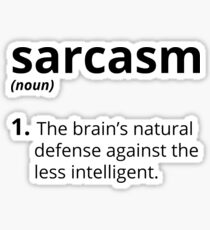 Sarcasm Sticker
