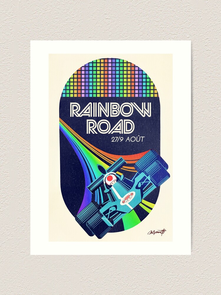 Alternate view of Rainbow Road Grand Prix Art Print