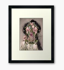 PETTY PINK ROSE Framed Print
