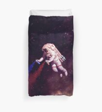 Shooting Stars - the astronaut artist Duvet Cover