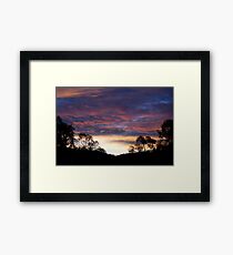 Landscape sunrise Framed Print