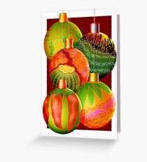 Christmas Ornaments With Desert Motif Greeting Card