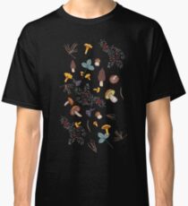 dark wild forest mushrooms Classic T-Shirt