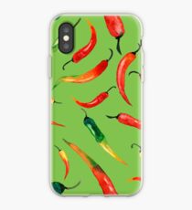 - Chilli pattern (green) - iPhone Case