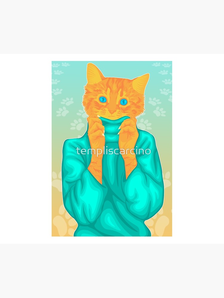 Cat Human Duvet Cover By Templiscarcino Redbubble - roblox cat duvet covers redbubble