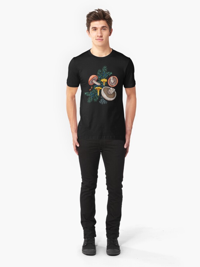 Alternate view of Dark dream forest Slim Fit T-Shirt