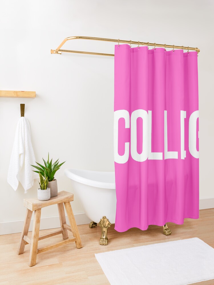 "College" Shower Curtain by synthesizer Redbubble