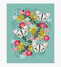 Buckeye Butterly Florals by Andrea Lauren Photographic Print