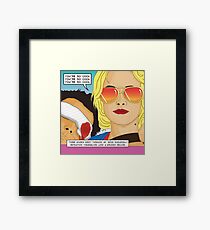 True Romance Comic Book Style Framed Print