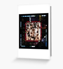 Calligraphic Dance Movement No. 3 Greeting Card