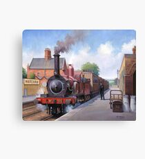 Wareham station 1875 Canvas Print