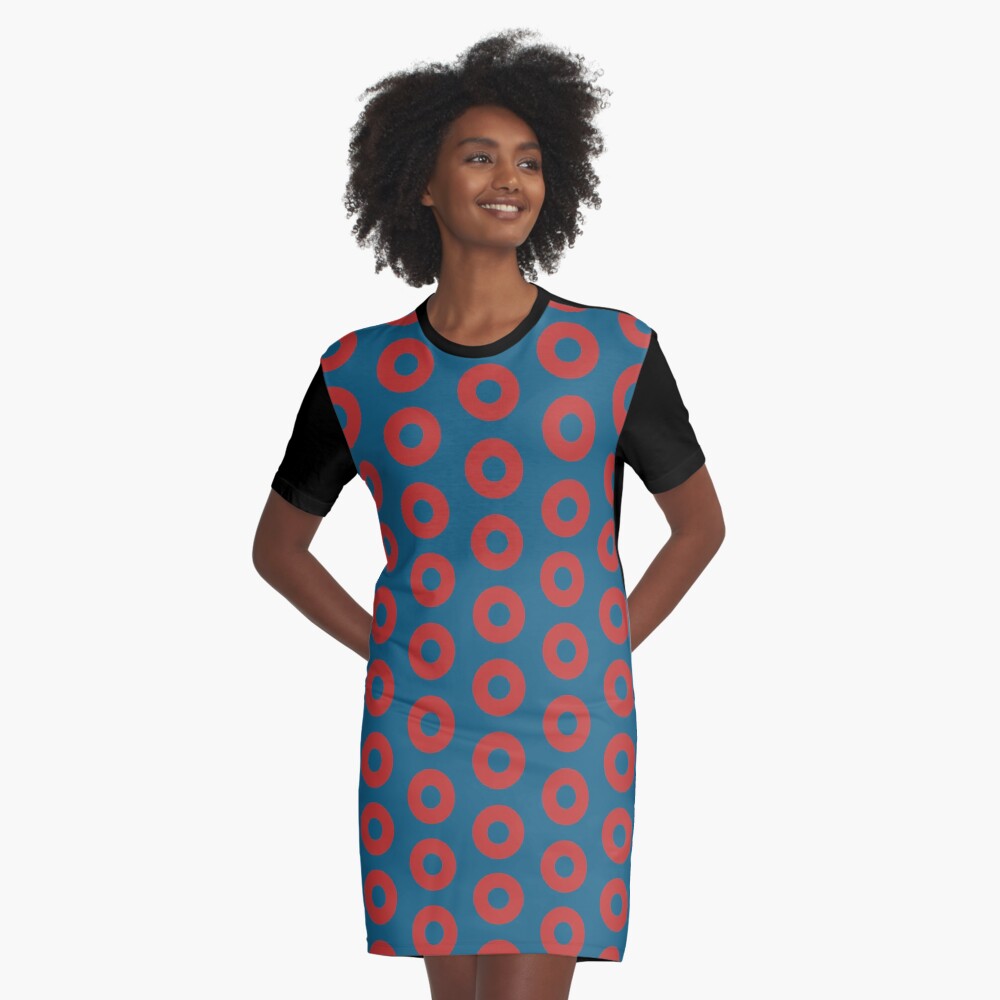 Fishman Donuts - Phish Graphic T-Shirt Dress