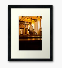 Golden Stairs Framed Print