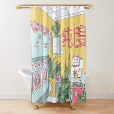 MANEKI WASH GREEN Shower Curtain