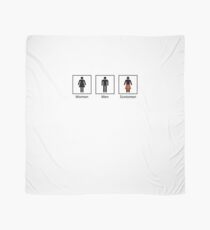Women, Men, Scotsmen Humorous Toilet Signs Scarf