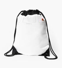 Women, Men, Scotsmen Humorous Toilet Signs Drawstring Bag