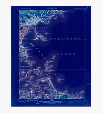 Massachusetts USGS Historical Topo Map MA Boston Bay 352527 1903 62500 Inverted Photographic Print