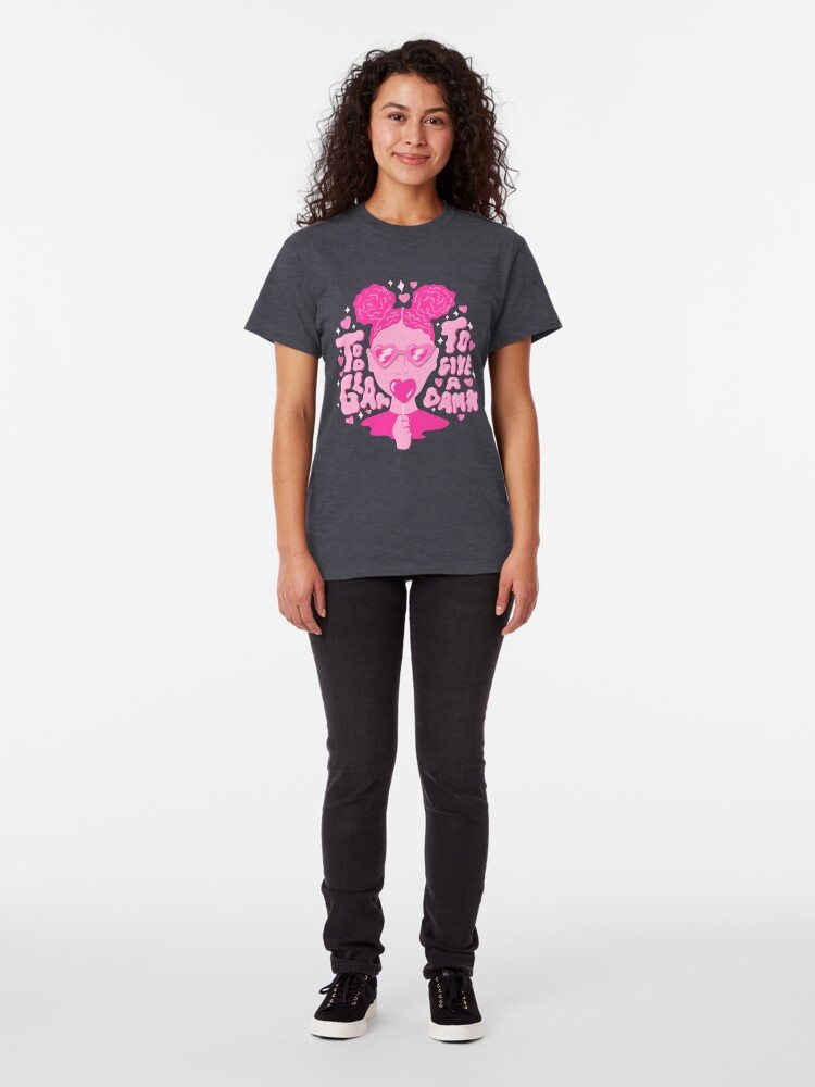 Alternate view of Too Glam to Give a Damn Classic T-Shirt