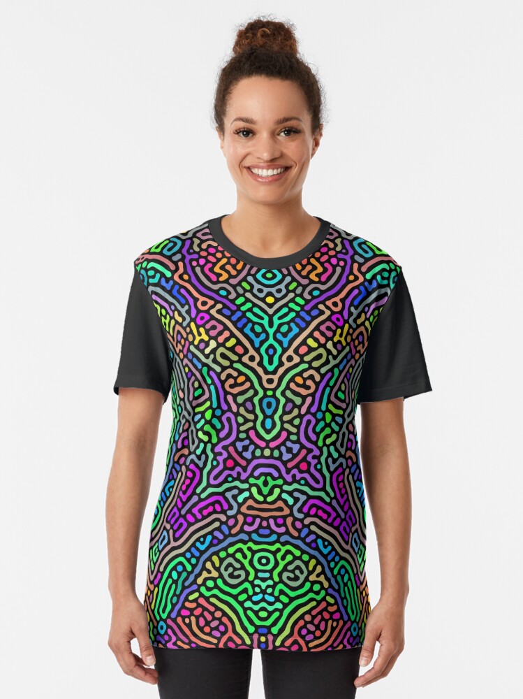Alternate view of Freaky Stencil Graphic T-Shirt