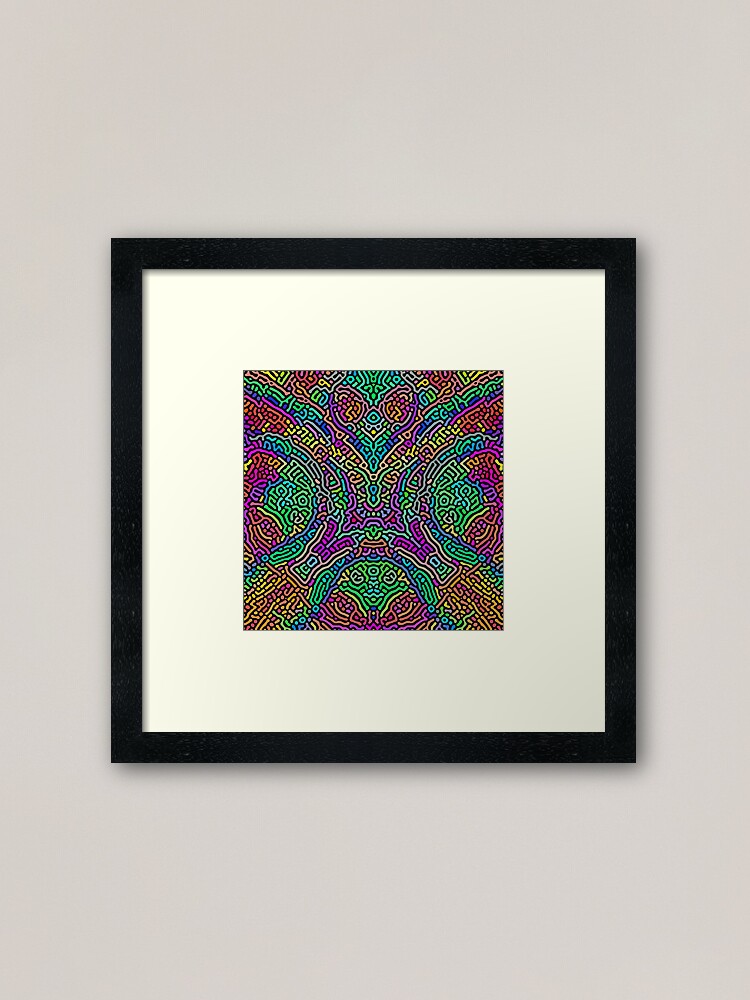 Alternate view of Freaky Stencil Framed Art Print