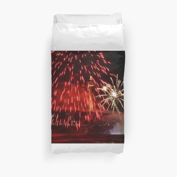 Watching the Last Red Glow Duvet Cover