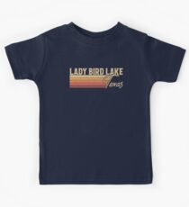 Lady Bird Lake Texas Kids T-Shirt