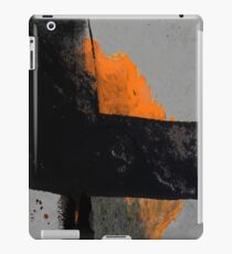 Minimal Orange auf Schwarz iPad-Hülle & Klebefolie