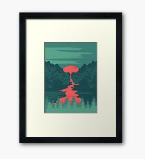 Der Rote Fluss Gerahmtes Wandbild