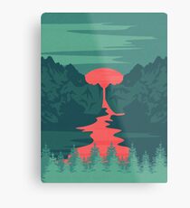 Der Rote Fluss Metallbild