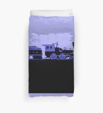 train blue Duvet Cover