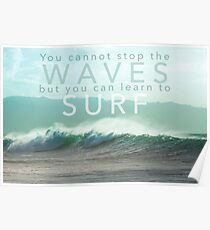 Surf Waves of Hawaii Poster