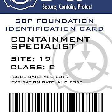 SCP Foundation Secure Access ID Cards Containment Breach current Version 