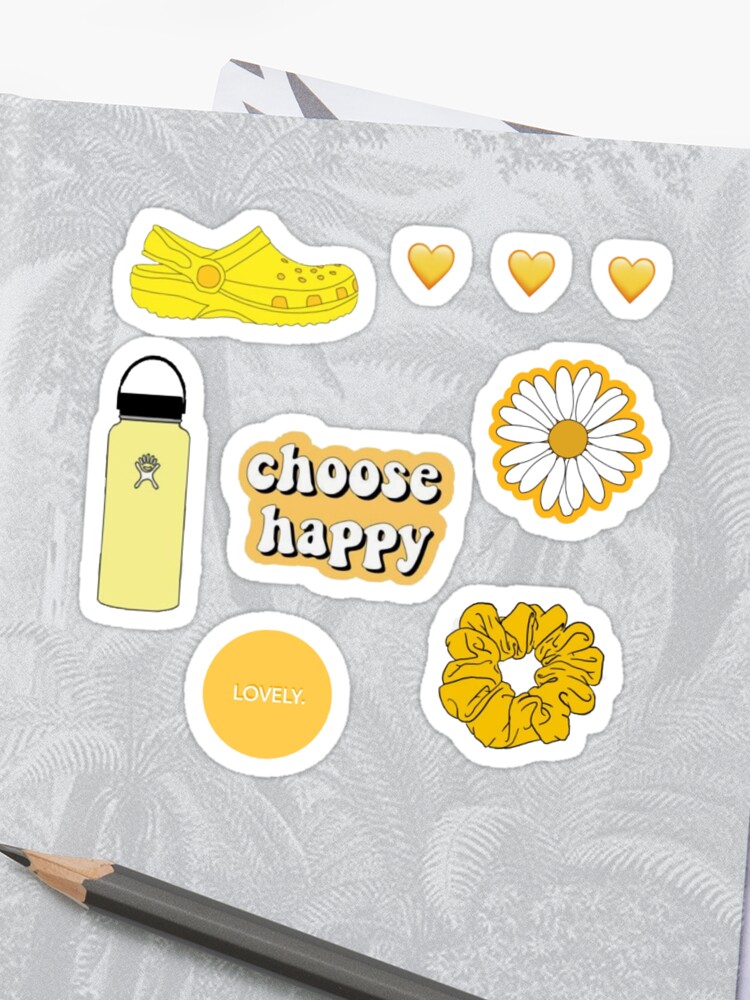  Stickers  Vsco Jaune 