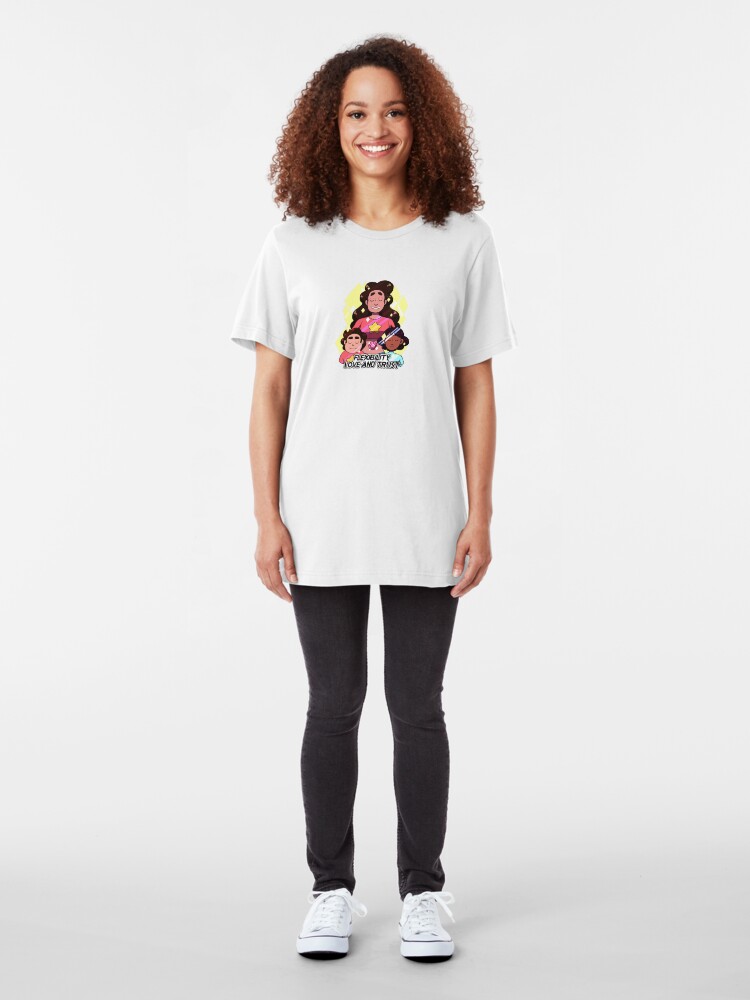 Alternate view of Flexibility, Love, and Trust Slim Fit T-Shirt
