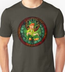 Peter Pan Stained Glass Unisex T-Shirt