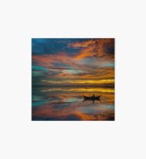 Sunset in Thailand Art Board