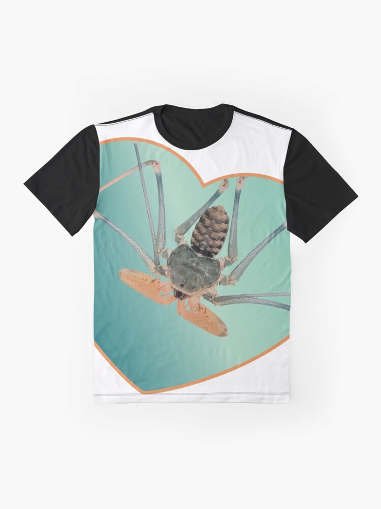 Alternate view of Amblypygi love - Acanthophrynus coronatus Graphic T-Shirt