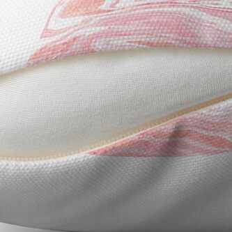 Alternate view of Blush abstract Throw Pillow