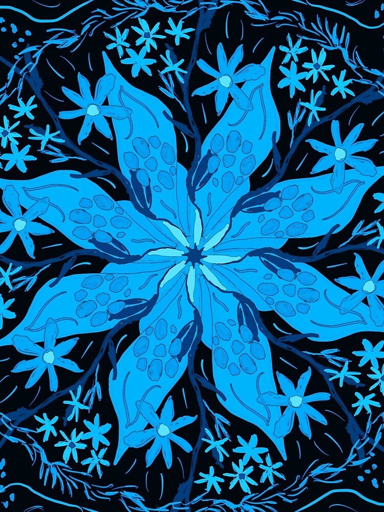 Blue Flowers by roseglasses