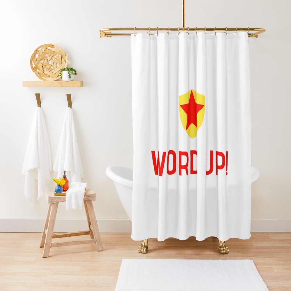 Word Up Wordgirl Pbs Kids Superhero Shower Curtain By Roselia