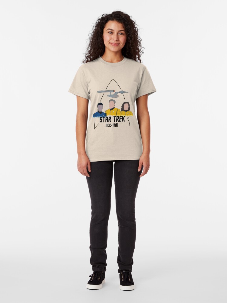 T-shirt classique ''Équipage de pont NCC-1701' : autre vue